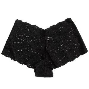 FULL TILT V Lace Black Cheeky Boyshorts, size S